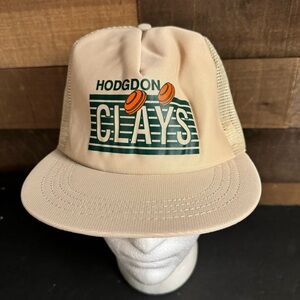vintage hogdon clays Mesh trucker hat‎ Men’s Brown Shooting Target Made In USA